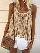 Load image into Gallery viewer, Sleeveless Spaghetti Floral-Print Vests
