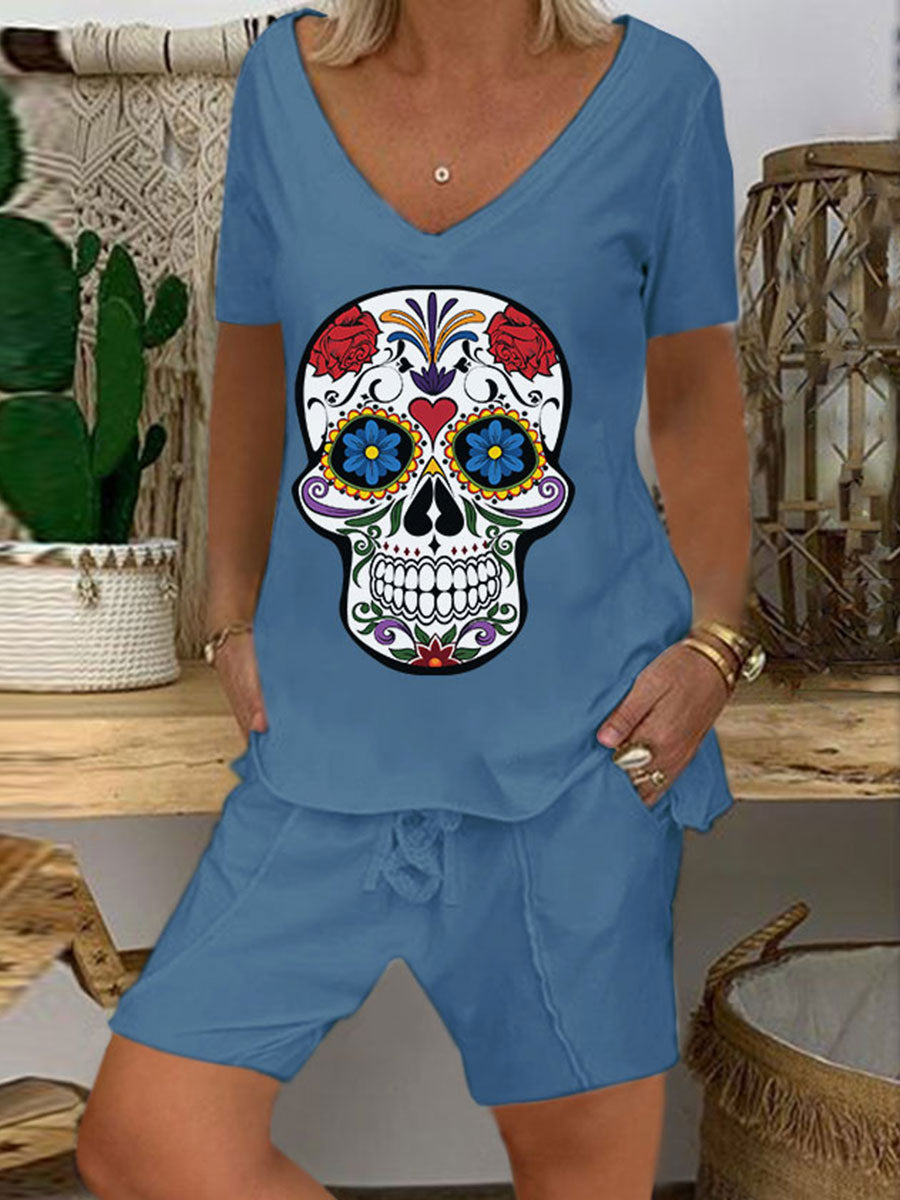 Casual Fashion Grunt V-neck Suit