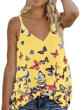 Load image into Gallery viewer, Romantic Pastoral Casual Loose Butterfly Strap Top
