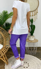 Load image into Gallery viewer, V-Neck Short Sleeve Top Loose Pants Two-Piece Set Women&#39;S Suit
