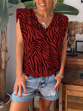 Load image into Gallery viewer, Casual Zebra Print T-Shirt
