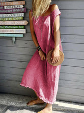 Load image into Gallery viewer, Solid Color Casual Dress

