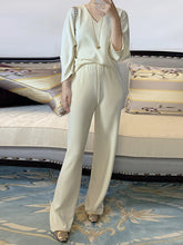 Load image into Gallery viewer, Fashionable Simple Casual Loose Comfortable Top Pants Suit
