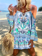 Load image into Gallery viewer, Romantic Vintage Bohemian Loose Strap Dress
