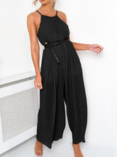 Load image into Gallery viewer, Sexy Solid Color Sleeveless Suspender Pleated Jumpsuit
