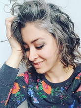 Load image into Gallery viewer, Gray-brown Melange Micro-curly Short Synthetic Wigs
