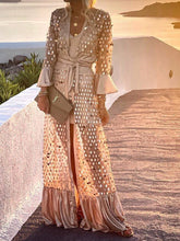 Load image into Gallery viewer, Graceful Ruffle Tie Maxi Dress
