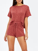 Load image into Gallery viewer, Casual Loose Round Neck Short Sleeve Two-piece Suit
