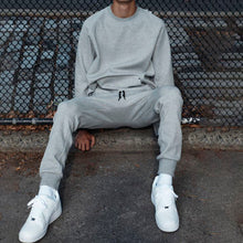 Load image into Gallery viewer, Men&#39;S Round Neck Solid Color Sports Suit
