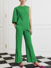 Load image into Gallery viewer, Fashion Casual Simple Top Pants Suit
