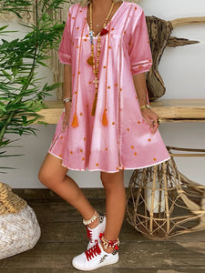 Short Sleeve Loose Casual Dress