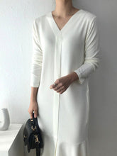 Load image into Gallery viewer, Simple Casual Comfortable Loose V-Neck Dress
