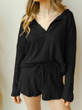 Load image into Gallery viewer, V-neck Long-sleeved Knitted Solid Color Suit
