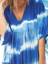 Load image into Gallery viewer, Tie-dye Striped Leisure Vacation Maxi Dress
