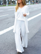 Load image into Gallery viewer, Simple Casual Comfortable Soft Top Trousers Three-Piece Suit
