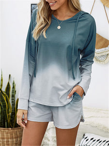 V-neck Loose Long Sleeve Suit