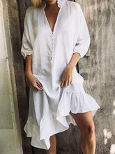 Load image into Gallery viewer, Casual V-Neck Dress
