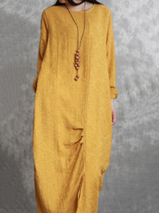 Casual Fashion Solid Color Loose Dress