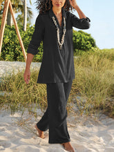 Load image into Gallery viewer, Casual Simple Loose Top Pants Set
