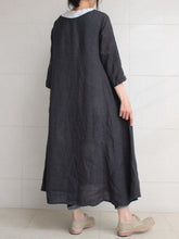 Load image into Gallery viewer, Middle Sleeve Solid Soft Casual Dress
