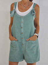 Load image into Gallery viewer, Casual Solid Color Slip Pocket Strappy Jumpsuit

