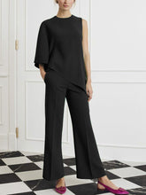 Load image into Gallery viewer, Fashion Casual Simple Top Pants Suit
