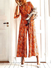 Load image into Gallery viewer, Bohemian Retro Casual Loose Floral Top Pants Set
