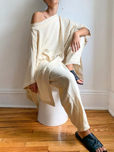 Load image into Gallery viewer, Casual Loose Solid Color Cotton Linen Two Piece Set
