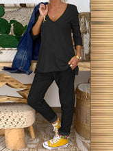 Load image into Gallery viewer, Casual Loose Long Sleeve Top Pants Suit
