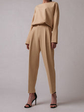 Load image into Gallery viewer, Pure Color Graceful Slim Tops Trousers Women&#39;s Suit
