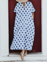 Load image into Gallery viewer, BohemianCasualVintageV-NeckLongDress
