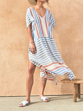 Load image into Gallery viewer, V-Neck Striped Print Dress
