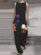 Load image into Gallery viewer, Stylish Elegant Retro Loose Floral Jumpsuit
