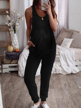 Load image into Gallery viewer, Women&#39;s Pregnant Women Lace Up Leisure Jumpsuit
