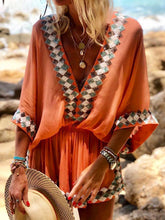 Load image into Gallery viewer, Fashionable Bohemian Printed Mini Dress
