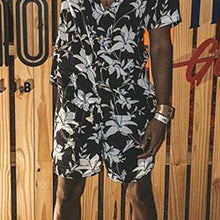Load image into Gallery viewer, Men Casual Floral Printed Short Sleeve Suit
