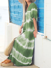 Load image into Gallery viewer, Tie-dye Striped Leisure Vacation Maxi Dress
