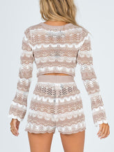 Load image into Gallery viewer, Round Neck Long Sleeve Contrast Color Loose Suit
