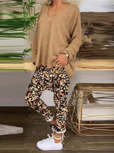 Load image into Gallery viewer, Fashionable Casual Loose Top Leopard Print Pants Suit

