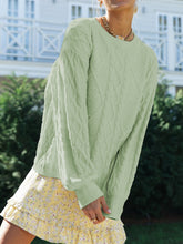 Load image into Gallery viewer, Casual Loose Solid Color Round Neck Sweater
