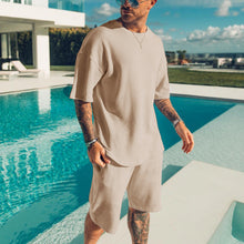 Load image into Gallery viewer, Men&#39;S Casual White Loose Sports Suit
