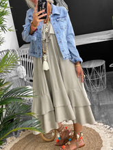 Load image into Gallery viewer, Casual Cotton Dress with Suspenders
