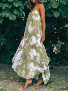 Casual Loose Tie-Dye Maxi Dress