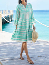 Load image into Gallery viewer, Holiday Bohemian Character Print Dress
