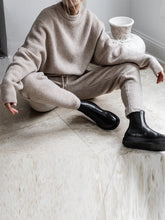 Load image into Gallery viewer, Simple Casual Loose Round Neck Sweater Pants Knit Suit
