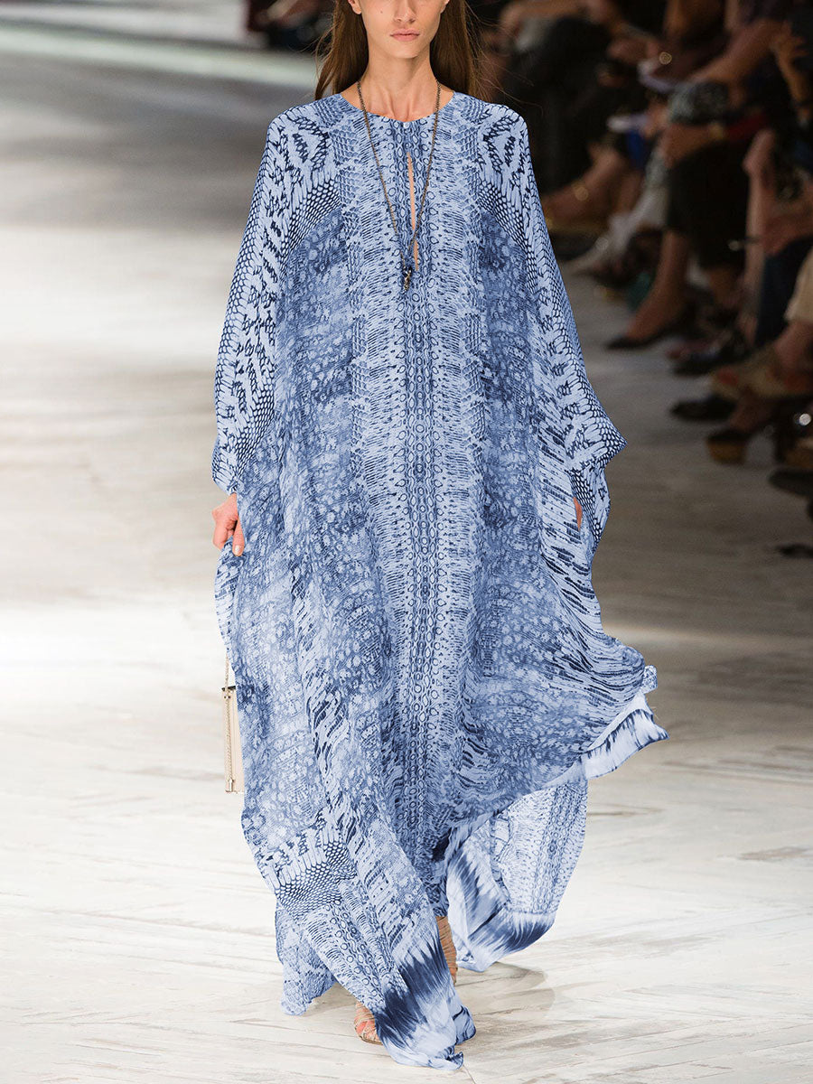 Fashion Casual Bohemian Printed Beach Maxi Dress