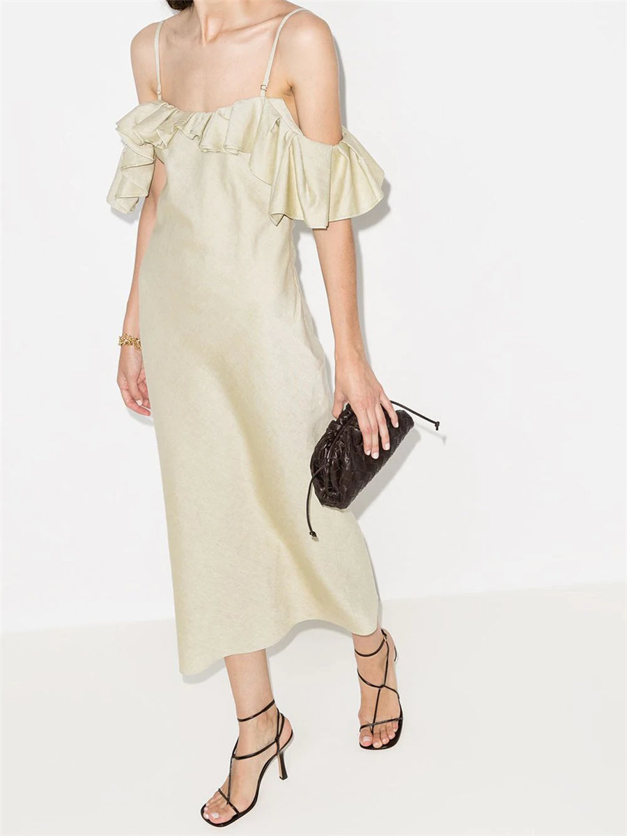 Fashion Sling Lace Slim Ladies Dress