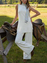 Load image into Gallery viewer, Graceful Sleeveless Top Slim Trousers Women&#39;s Suit
