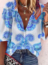 Load image into Gallery viewer, Retro Bohemian Casual Loose Shirt
