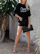 Load image into Gallery viewer, Printed Casual Off-The-Shoulder Long-Sleeved T-Shirt
